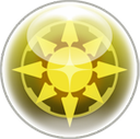 A yellow circle